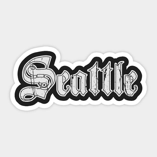 seattle Sticker by DeekayGrafx